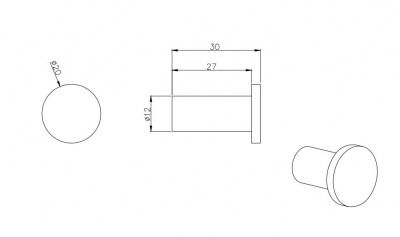 Крючок AQUATEK AQ4001CR ВЕГА фото в интернет-магазине Русалия