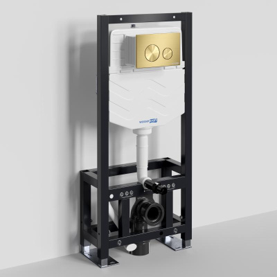 Dill 61TLT.010.ME.MG02 Система инсталляции для унитазов, золото Wasserkraft фото в интернет-магазине Русалия