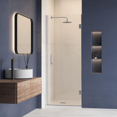 Душевая дверь RGW HO-011 800, стекло прозрачное, профиль хром фото в интернет-магазине Русалия