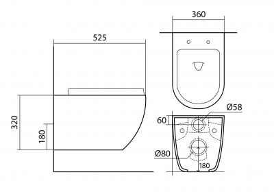 Set AQUATEK ЕВРОПА-KKI2  (рама AQUATEK Standard INS-0000012+звукоизоляционная прокладка+крепеж KKI-0000002+унитаз ЕВРОПА AQ1901-00+тонкое сиденье с механизмом плавного закрывания) фото в интернет-магазине Русалия