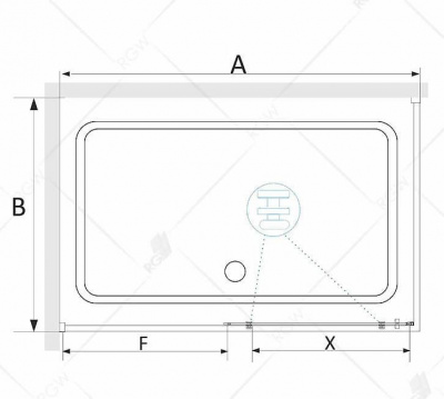 Душевой уголок прямоугольный 70х140 SV-42 RGW фото в интернет-магазине Русалия