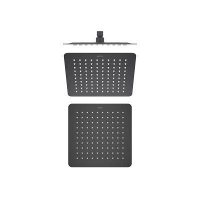 Квадратный верхний душ  250*250*2 мм AQUATEK, матовый черный AQ2072MB фото в интернет-магазине Русалия