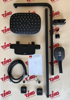 Душевая система Timo Helmi (SX-1170/03) черный фото в интернет-магазине Русалия