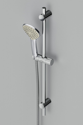 F0190100 Gem душ.комплект: ручн.душ 3 ф-ции d 110 мм, штанга 700, шланг 1 750 мм, хром, шт. фото в интернет-магазине Русалия