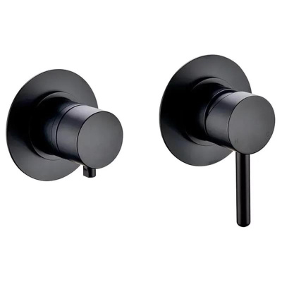 Душевая система встраиваемая (без излива) Grocenberg GB5090BL, черный фото в интернет-магазине Русалия