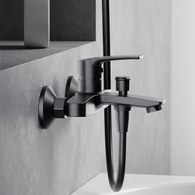 481000300 Eclipse 2.0, смеситель для ванной и душа, черный Damixa фото в интернет-магазине Русалия