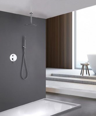 Душевая система ABBER Emotion AF8821 скрытого монтажа без излива, хром фото в интернет-магазине Русалия