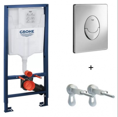 Инсталляция для подвесного унитаза 3 в 1  Grohe Rapid SL 38721001 фото в интернет-магазине Русалия