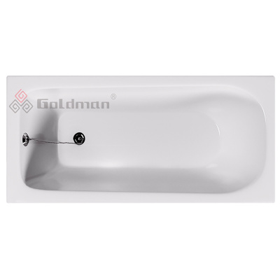 Ванна чугунная Real 1700x700x450,с отверстиями под ручки RL17070H Goldman с ножками фото в интернет-магазине Русалия