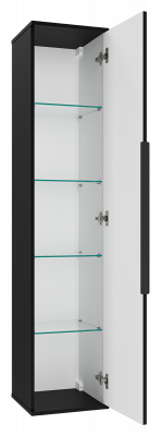 Шкаф - пенал Savoy 35 подвесной универсальный (черный) SAV-05035-030 Brevita фото в интернет-магазине Русалия