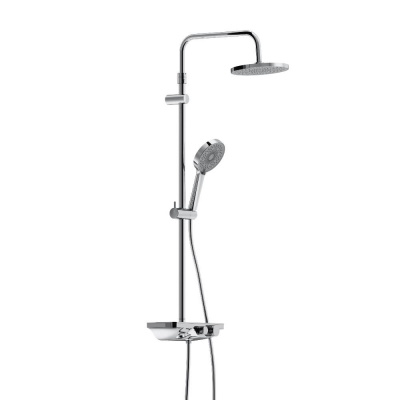 947730000 Apollo душевая система с ванно-душевым смесителем-полкой, хром фото в интернет-магазине Русалия