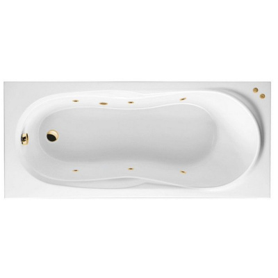 Гидромассажная ванна EXCELLENT Sekwana 170x75 "SOFT" (золото) WAEX.SEK17.SOFT.GL фото в интернет-магазине Русалия
