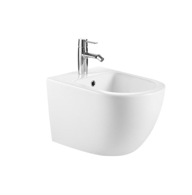 BILBAO BIDE Биде подвесное белое с отверстием под смеситель, IBERICA BLANCA фото в интернет-магазине Русалия