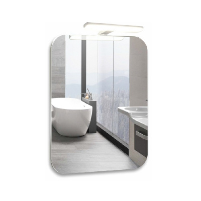 Зеркало AZARIO Агат 800х550 с навестным светильником и выключателем-датчик на движение, диммер (ФР-00000908) фото в интернет-магазине Русалия