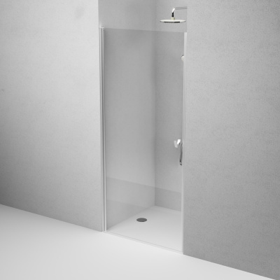 W87G-90-1P-MT Sunny дверь душевая распашн 90x190,серебро, стекло прозрачн Am.Pm фото в интернет-магазине Русалия