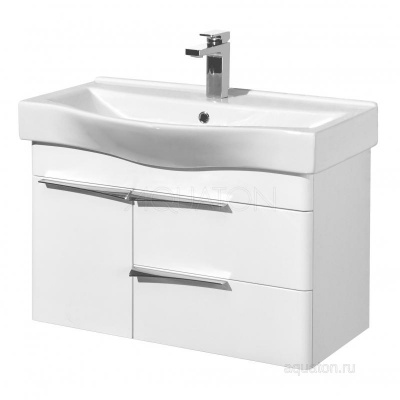 Тумба под раковину AQUATON Беверли 80 белый 1A235501BV010 фото в интернет-магазине Русалия