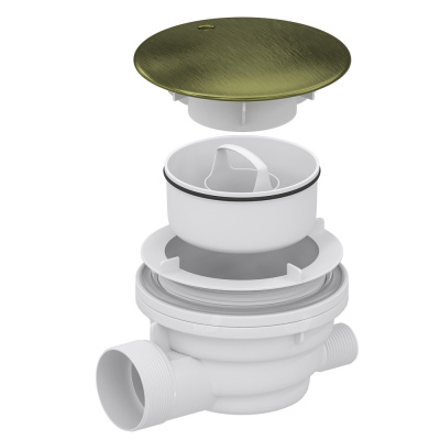 Сифон для поддона QYD-01 D90 мм Velplex бронза RGW фото в интернет-магазине Русалия