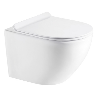 Унитаз подвесной безободковый 0046 N Grado с сиденьем микролифт Azario фото в интернет-магазине Русалия