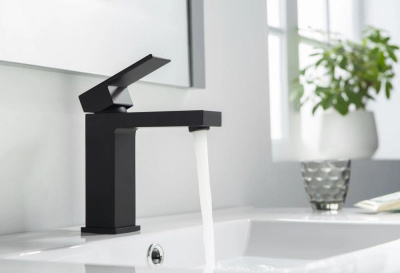 Смеситель для раковины Timo Selene черный (2061/03F) фото в интернет-магазине Русалия