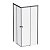 W94G-403-9090-BТ1К X-joy душевое огражд квадратн.,раздвиж.двери 90x90 черный мат.,стекло прозрачн Am.Pm фото в интернет-магазине Русалия