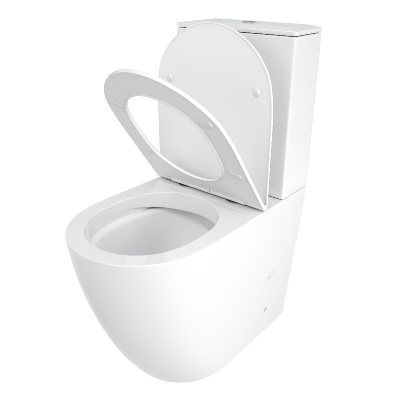 Унитаз BELLA напольный безободковый высокий Ceruttispa  CT8709 (620х385х920) фото в интернет-магазине Русалия