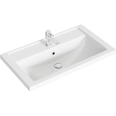 Напольная тумба 80 Manchester белый MAN01083 + умывальник Фостер 800 4640021064733 Aqwella фото в интернет-магазине Русалия