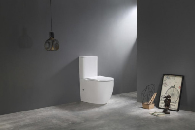 Унитаз TR2177 Торнадо с сиденьем микролифт Ceramalux фото в интернет-магазине Русалия