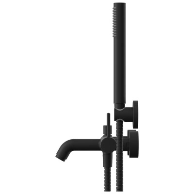 Смеситель для ванны FILARETE Roun FL2120BL, черный фото в интернет-магазине Русалия