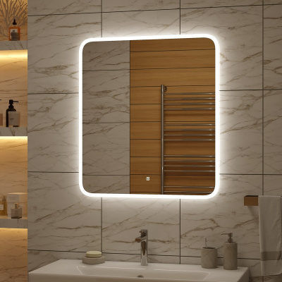 Зеркало с подсветкой Glamour 800х900 ЗЛП440 Continent фото в интернет-магазине Русалия
