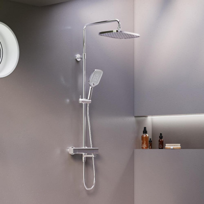 953810000 Gala душевая система с ванно  душевым ТМС смесителем, хром фото в интернет-магазине Русалия