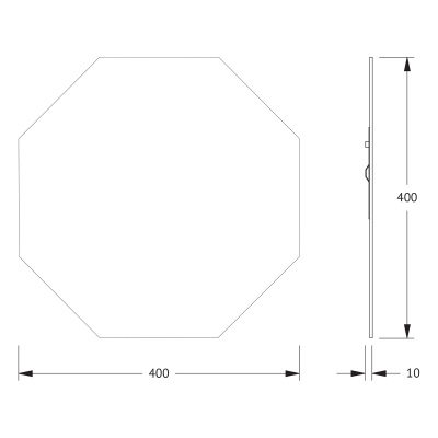 Зеркало настенное Primary EVOFORM 40х40 см, BY 0072 фото в интернет-магазине Русалия