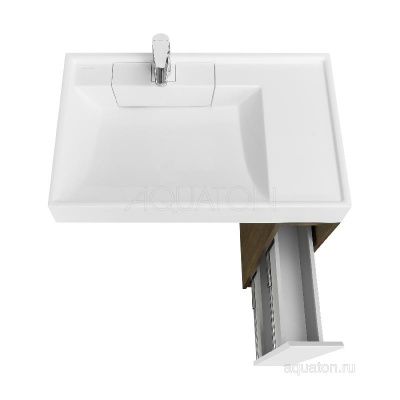 Тумба под раковину AQUATON Лондри 20 Дуб Кантри без фасада 1A267101LHDY0 фото в интернет-магазине Русалия