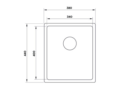 Кухонная мойка UKINOX Techno TEB340.400 -GT10P, 40*34 фото в интернет-магазине Русалия