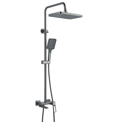 Душевая система Shevanik S6826T, оружейная сталь фото в интернет-магазине Русалия