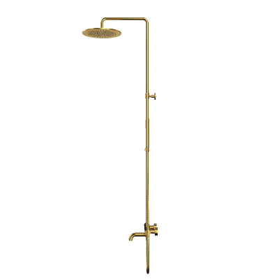 Термостатическая система для ванны наружного монтажа WHITECROSS Y Y1234GLB (брашированное золото) фото в интернет-магазине Русалия