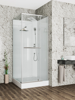 Кабина MiMi90T душевая Ceruttispa (90x90x215-225) фото в интернет-магазине Русалия