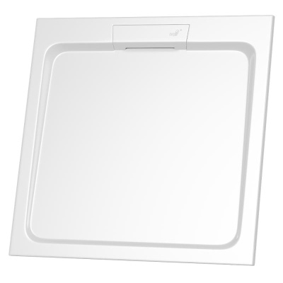 Каменный душевой поддон квадратный RGW STA-01W Белый  900x900 фото в интернет-магазине Русалия