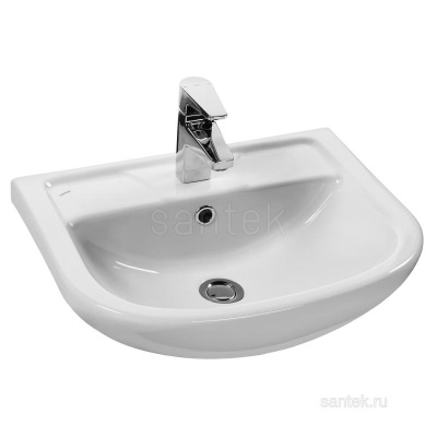 Раковина Santek Ладога 50 отверстие под смеситель 1WH110256 фото в интернет-магазине Русалия