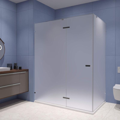 Душевой уголок RGW SV-040 1500x800, профиль хром, стекло матовое-сатинат фото в интернет-магазине Русалия