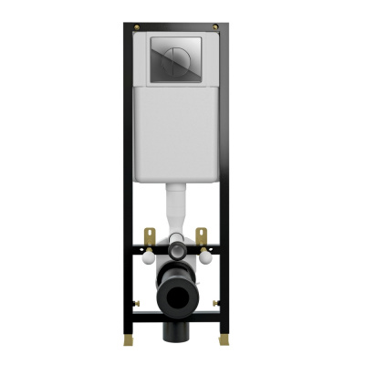 Комплект PARVA CO DPL EO инсталляция BLACK кнопка LEON пластик хром глянцевый A64229 Cersanit фото в интернет-магазине Русалия