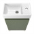 Тумба с раковиной WC Area 40 см матовый зеленый 221805003 Wellsee фото в интернет-магазине Русалия