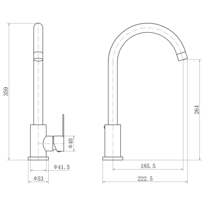Смеситель для кухни FASHUN (A54001N) фото в интернет-магазине Русалия