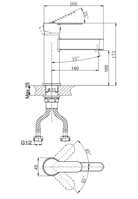 Смеситель для умывальника RUSH Tenerife (TE2835-11) фото в интернет-магазине Русалия