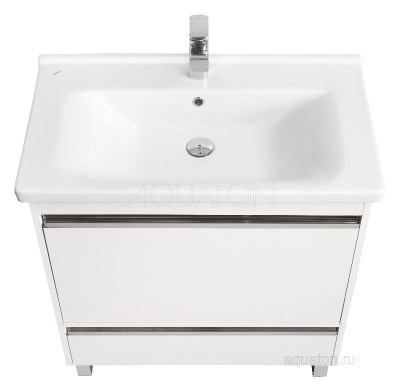 Тумба под раковину AQUATON Капри 80 белый глянец 1A230201KP010 фото в интернет-магазине Русалия
