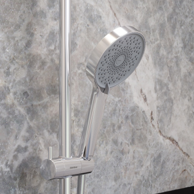 947730000 Apollo душевая система с ванно-душевым смесителем-полкой, хром фото в интернет-магазине Русалия