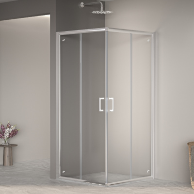 Душевой уголок RGW PA-39 100х100, стекло - прозрачное, профиль хром фото в интернет-магазине Русалия