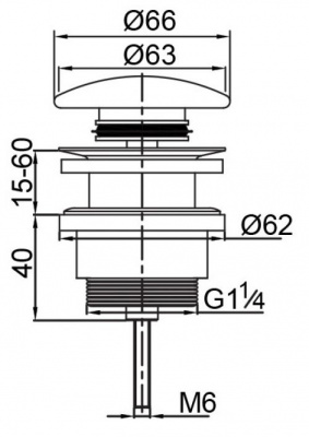 Донный клапан для раковины VR.SBR-8002.BR бронза Veragio фото в интернет-магазине Русалия