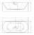 Акриловая ванна ABBER AB9281 170х75х60 см фото в интернет-магазине Русалия Акриловая ванна ABBER AB9281 170х75х60 см фото в интернет-магазине Русалия