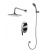 Смеситель для душа Lemark Atlantis встраиваемый с дополнительной 5-функциональной лейкой, хром (LM3229C) фото в интернет-магазине Русалия