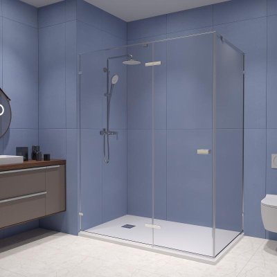 Душевой уголок RGW SV-040 1600x1000, профиль хром, стекло прозрачное фото в интернет-магазине Русалия